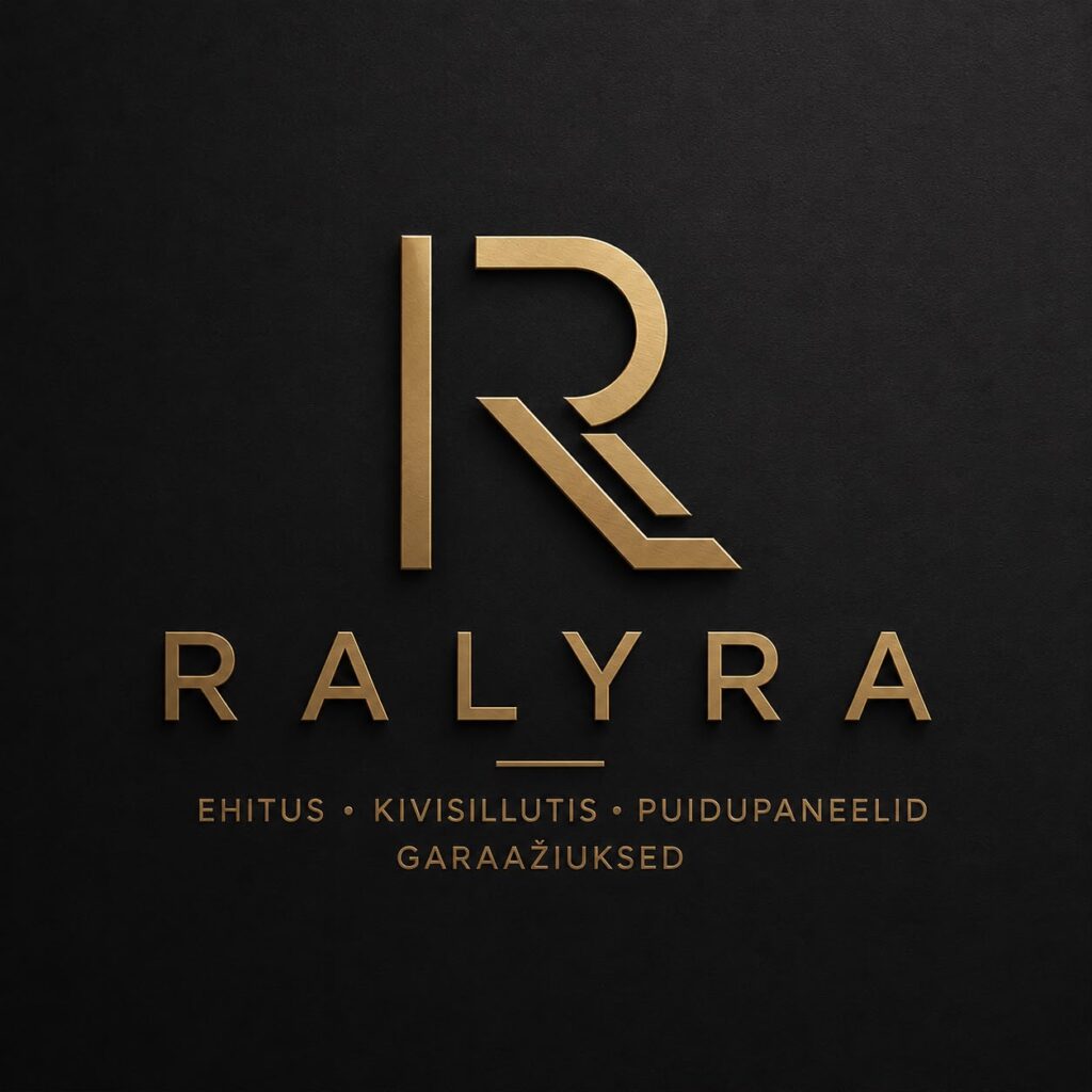 ralyra logo tänavakivi paigaldus ja puitpaneelide paigaldus